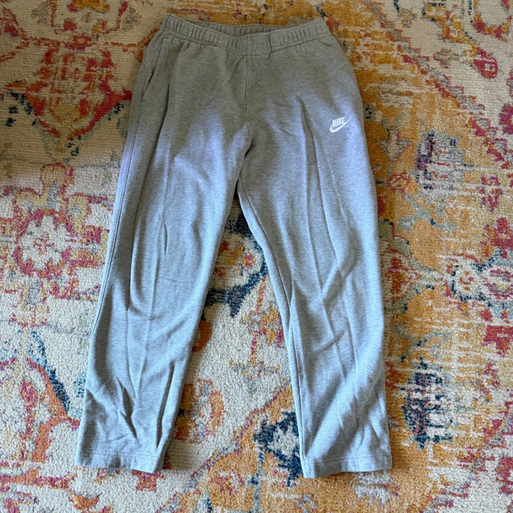 Nike Sportswear Club Fleece Sweatpants Grey Heather Mens Medium